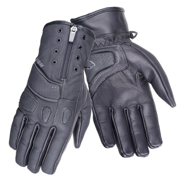 DAMSKIE RĘKAWICE MOTOCYKLOWE WOLF FULLA SKÓRZANE L