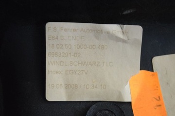 BMW 6 E63 E64 2008 JINÉ DÍLY INTERIÉR VOZIDLA
