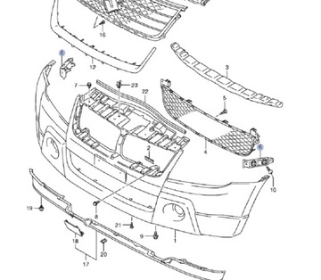 DRŽÁKY NÁRAZNÍKU PŘEDNÍHO GRAND VITARA 05-15R