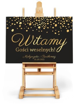 PLAKAT WESELNY ŚLUBNY 50x70cm personalizowany