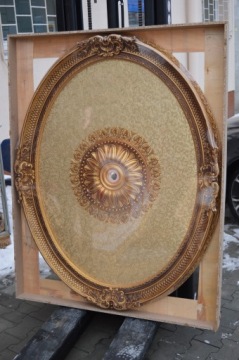 Овальная потолочная розетка 115 x 145 см. Украшение потолка