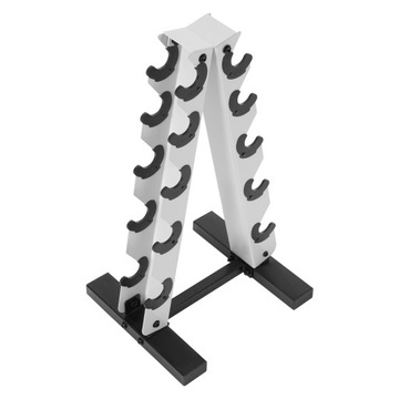 Stojak na hantle A-Frame, 5-poziomowy stalowy stojak na hantle