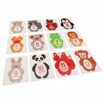 NAKLEJKI Z MIESIĄCAMI DLA NIEMOWLĄT