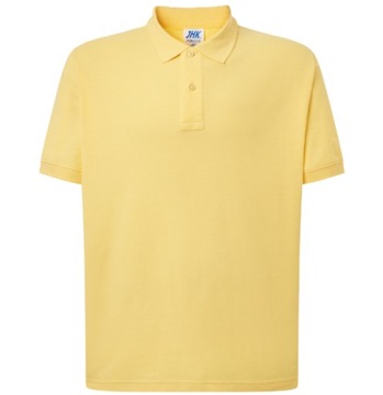 KOSZULKA POLO MĘSKA JHK 210 JASNOŻÓŁTA M
