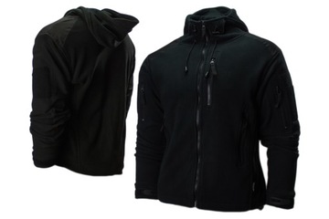 Bluza Polarowa Czarna z Kapturem TEXAR Husky M