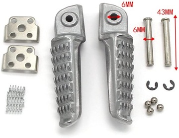 ПОДДЕРЖКИ ДЛЯ НОГ ЗАДНИЕ КОМПЛЕКТ KAWASAKI ZX-6R 9R 10R ZZR