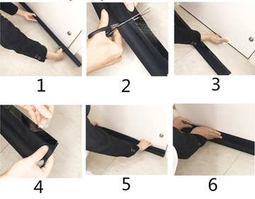 GRUBA USZCZELKA DO DRZWI NA RZEP ANTYPRZECIĄGOWA USZCZELNIAJĄCA ANTYWIATR