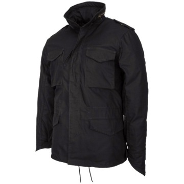 КУРТКА ВОЕННАЯ M65 BRANDIT CLASSIC MILITARY PARKA С КАПЮШОНОМ ЧЕРНАЯ 4XL