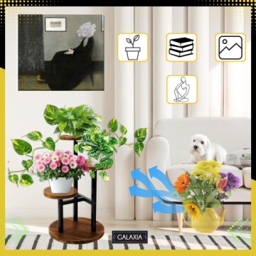 Стойка для цветов Растения Металлическая Деревянная Лофт