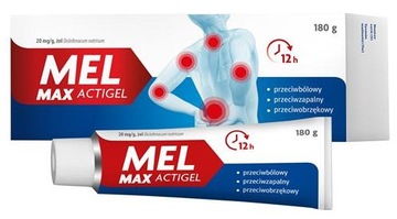 Mel Max Actigel żel 180g ból obrzęk urazy stawy