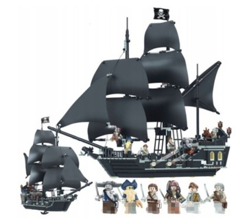 PIRATI STATEK PIRACKI Z KARAIBÓW BLACK PERŁOWY DUŻY