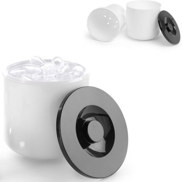 Контейнер для белого льда с черной крышкой, 5л.