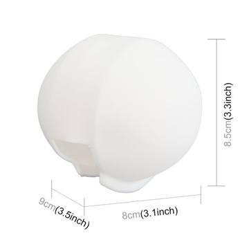 КРЫШКА ОБЪЕКТИВА ДЛЯ INSTA360 X3 СИЛИКОНОВАЯ БЕЛАЯ ВОДОНЕПРОНИЦАЕМАЯ