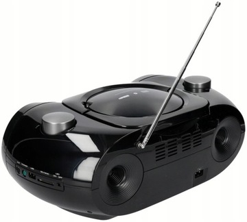 BOOMBOX RADIO KUCHENNE RADIOODTWARZACZ PRZENOŚNY BLAUPUNKT FM CD USB CZARNY