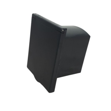 Внешняя розетка для воды с душем и заслонкой для прицепа-домика, черная