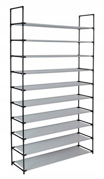 STOJAK REGAŁ SZAFKA NA BUTY OBUWIE ORGANIZER METALOWY SKŁADANY PÓŁKI