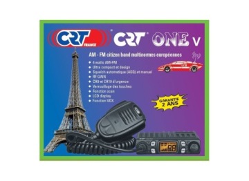 CB Radio CRT ONE MINI VOX Самый маленький ASQ + БЕСПЛАТНО