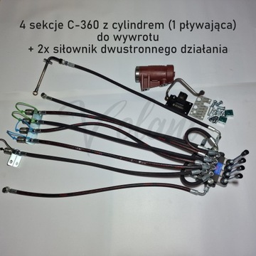 ROZDZIELACZ 4 SEKCYJNY C-360 ZEWNĘTRZNY PŁYWAJĄCY CYLINDER KOMPLETNY KIPRA
