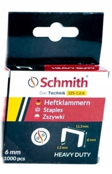 SCHMITH ZSZYWKI 6MM 1000 SZT DO TAKERA TYP53