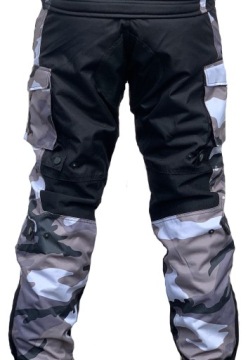Белые камуфляжные мотоциклетные защитные брюки Боевые брюки