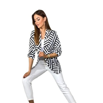 Elegancka marynarka damska Adea rozmiar 46 zygzak