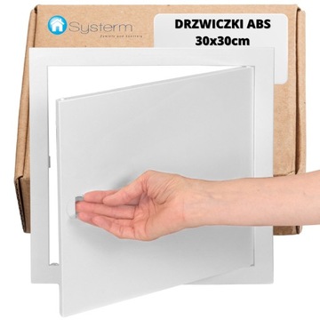 DRZWICZKI REWIZYJNE PLASTIKOWE 30x30 białe ABS 300x300mm rewizja SYSTERM