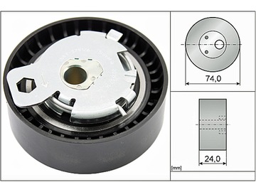 ROLKA NAPINACZ PASKA ROZRZĄDU do FORD S-MAX 1.8