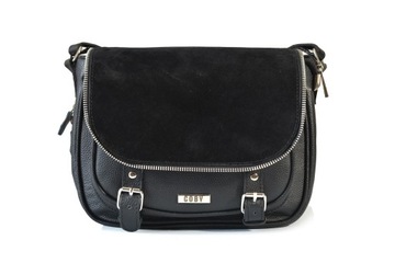 ЖЕНСКАЯ ЧЕРНАЯ КОЖАНАЯ МОДНАЯ МАЛЕНЬКАЯ ЖЕНСКАЯ СУМКА MESSAGE