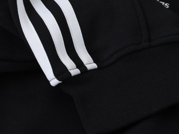 Bluza damska Adidas IB7444 oversize czarna bluza z białymi paskami