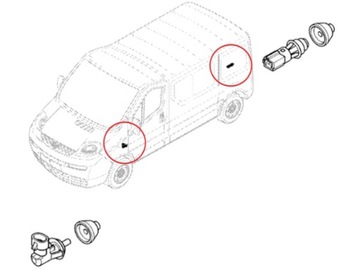 ДАТЧИК ОТКРЫТИЯ ДВЕРИ БАГАЖНИКА TRAFIC II РЕЗИНА