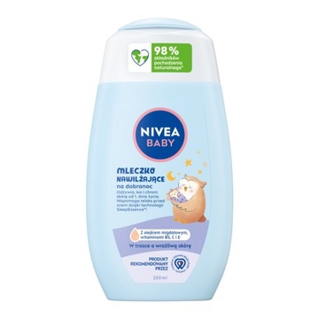 Nivea Baby mleczko nawilżające na dobranoc 200ml P1