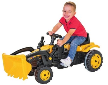 ПЕДАЛЬНЫЙ ТРАКТОР ДЛЯ ДЕТЕЙ, ОГРОМНЫЙ XXL, ЭКСКАВАТОР С XXL ПЛЕЧЕМ
