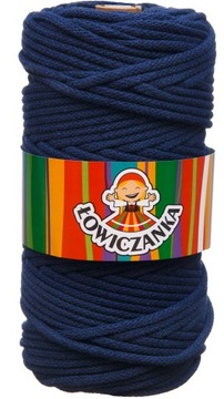 Sznurek Bawełniany Pleciony Jeans MAKRAMY 5mm 50m