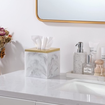 Квадратная коробка для салфеток Luxspire из смолы