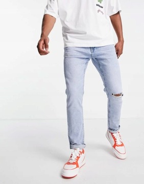 PULL&BEAR SPODNIE JEANSOWE MĘSKIE 40 1RRF