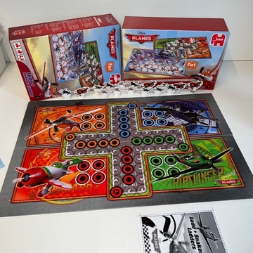 Gra LUDO I SNAKES LADDERS SAMOLOTY komplet JUMBO