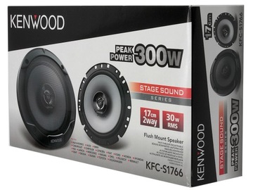 GŁOŚNIKI SAMOCHODOWE KENWOOD KFC-S1766 165MM 16,5CM DO VW VAG GOLF 4 IV 5 V