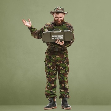 холостяцкая шкатулка для военнослужащего, деревянная, МАССИВНАЯ, ПРОЧНАЯ