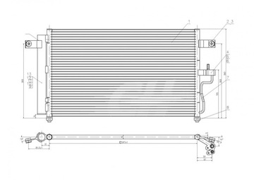 CHLADIČ KLIMATIZACE HYUNDAI ACCENT 00- 97606-25