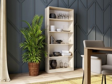 ОФИСНЫЙ КНИЖНЫЙ ШКАФ 80 см ДЛЯ КНИГ ПЕРЕДАТКИ ПОЛКА ШКАФ МЕБЕЛЬ ДУБ СОНОМА