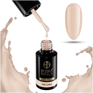 LAKIER HYBRYDOWY nude NO 426 MILK COFFE BOSKA NAILS
