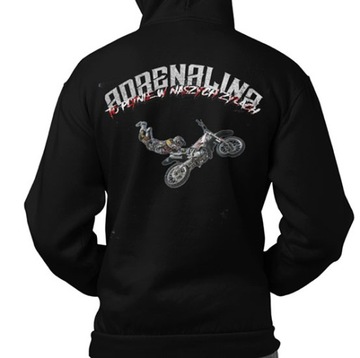 BLUZA Z KAPTUREM MOTORYZACYJNA ADRENALINA