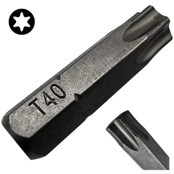 BIT KOŃCÓWKA DO WKRĘTAREK TX40 25mm GWIAZDKOWY TORX COBIT 1szt