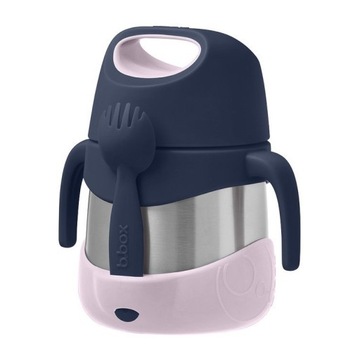 B.box Обеденный термос для супа и обеда детский 335 мл Indigo Rose СТАЛЬ