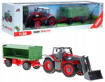 DUŻY TRAKTOR ZDALNIE STEROWANY Z PRZYCZEPĄ PILOT