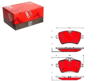 KLOCKI HAMULCOWE MINI PRZÓD COOPER S 04- 07- 10- T