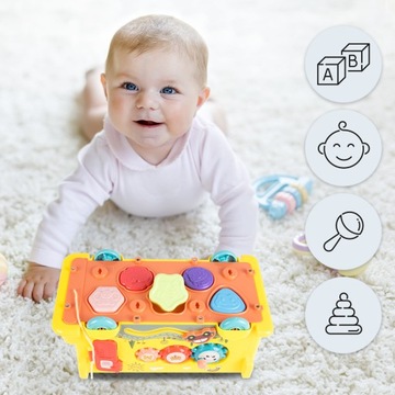 ОБРАЗОВАТЕЛЬНЫЙ СОРТИРОВЩИК АВТОБУСОВ МОНТЕССОРИ CULMULARS Ловит червячные блоки