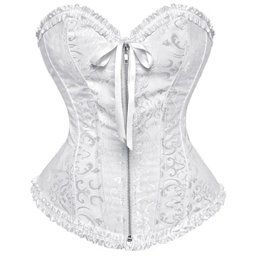 Zipper Corset Top Overbust Victorian Corsets for W