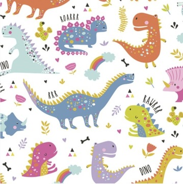 SERWETKI URODZINOWE DINOZAURY DINOZAUR 20 szt