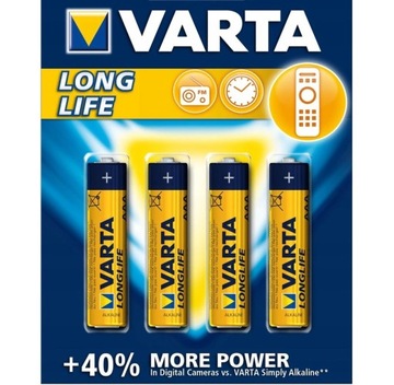Baterie Paluszki Varta Long Life Alkaline AA